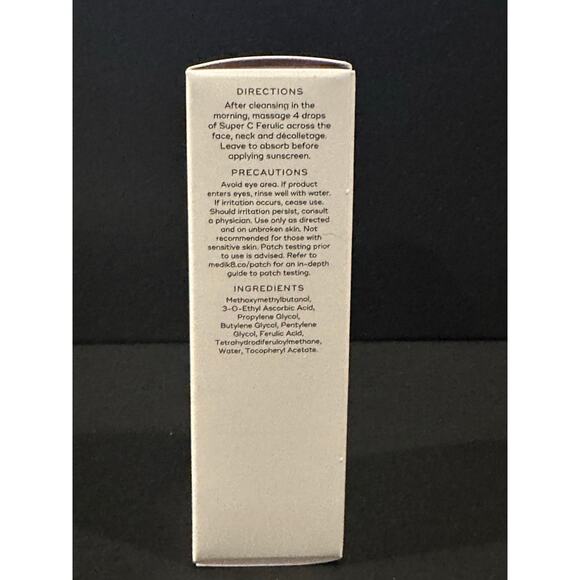 New/Sealed Medik8 Super C Ferulic Potent Vitamin C Brightening Serum 1 Fl. Oz. - Picture 5 of 6